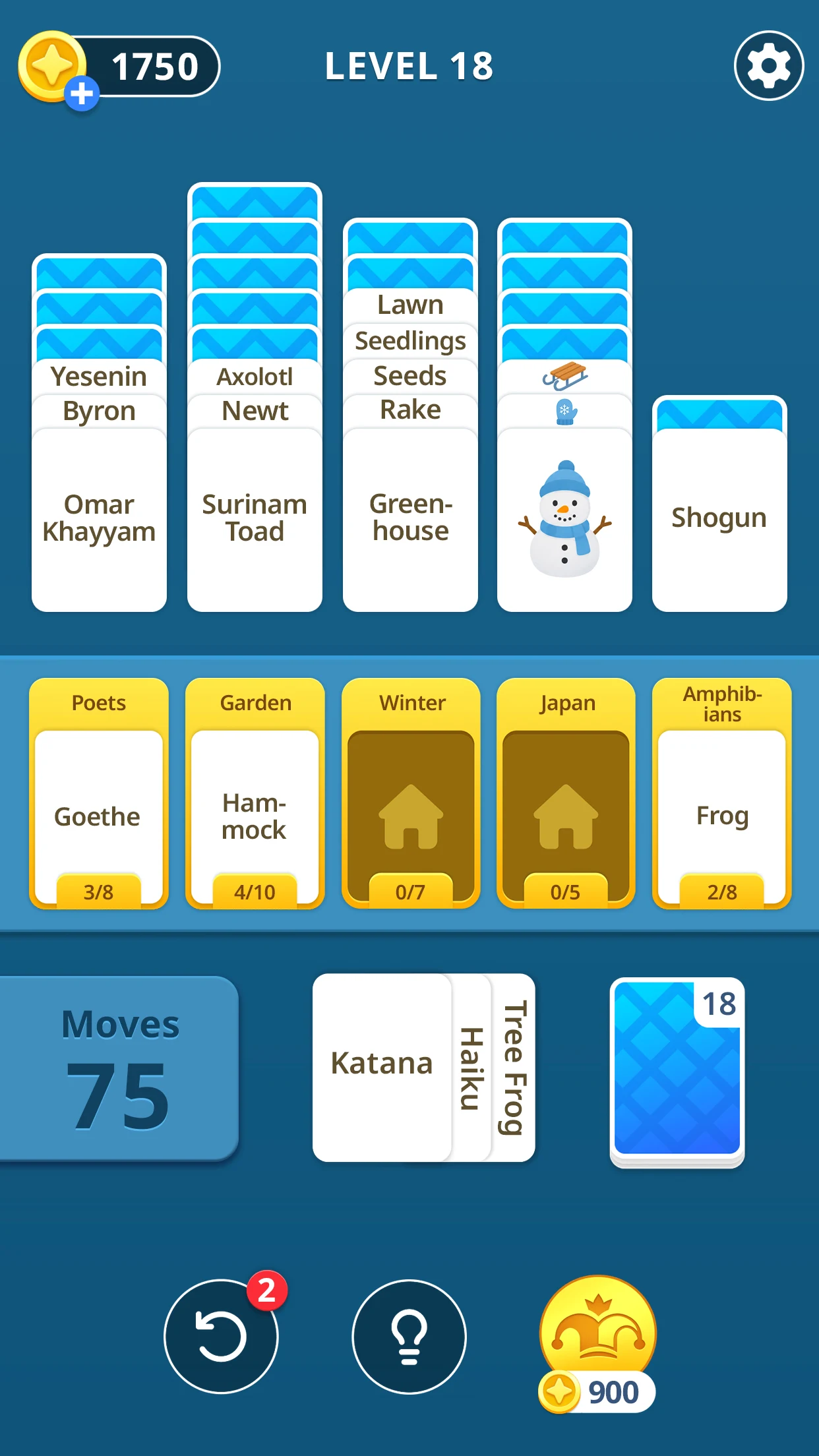 Solitaria: Word Puzzle Game screenshot